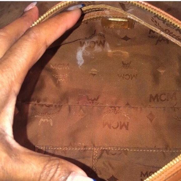 RARE HP mcm cognac papillon bag purse sale - Picture 11 of 12